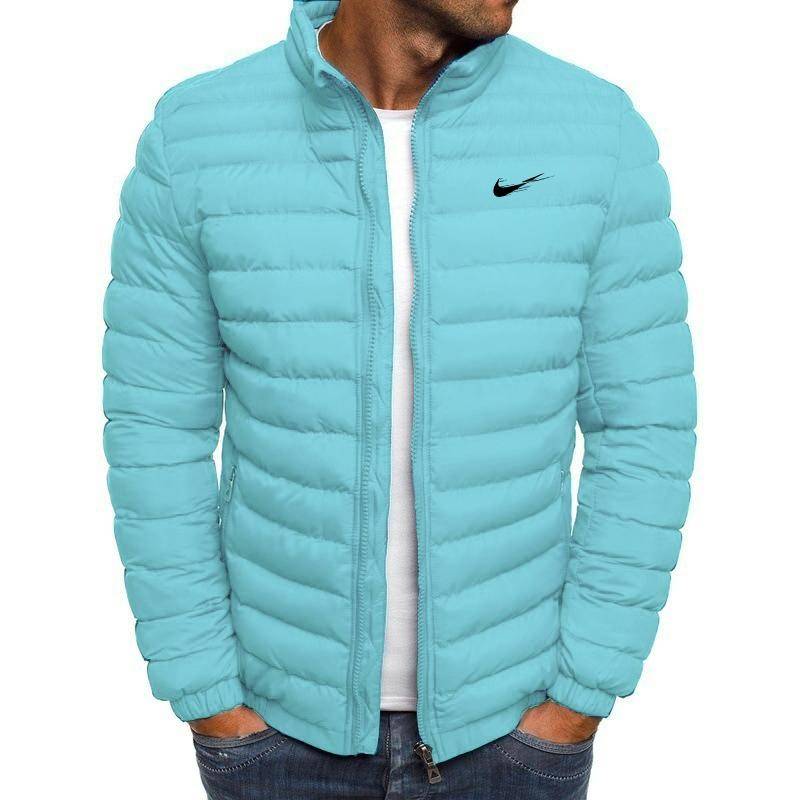 Luxus Herbst Winter Männer Unten Jacke Baumwolle Weiche Hohe Qualität Mann Unten Jacken Freizeit Männlichen Kleidung Mantel 3XL himmelblaue von Joom DACH