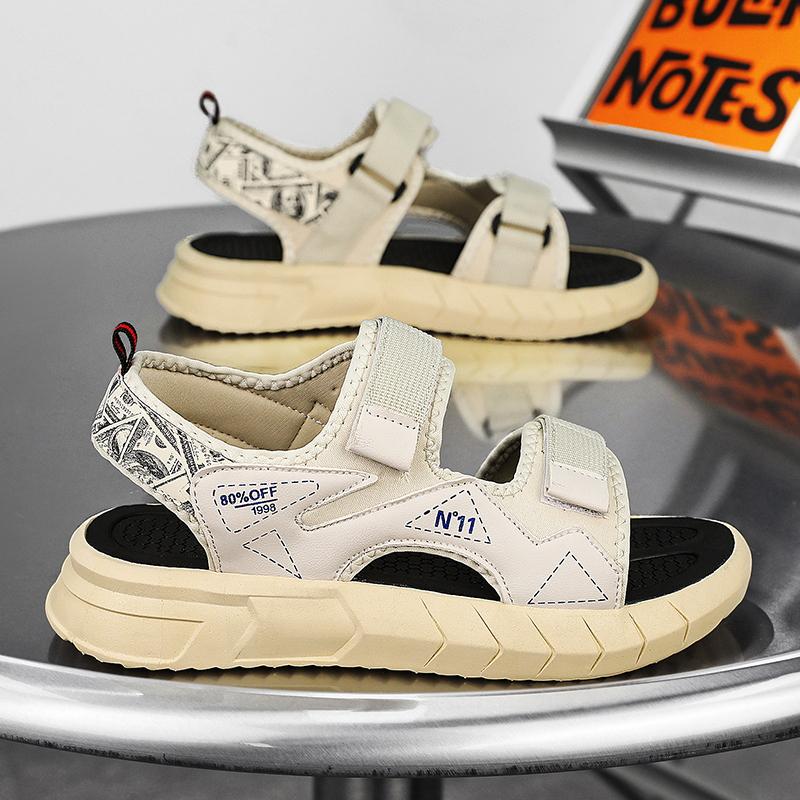 Luxus Herren Strandsandalen Outdoor Rutschfest Wasserschuhe Sommer Herren Sandalen Weiche Atmungsaktive Pantoletten Sandalen Herren Hausschuhe Sneaker 41 von Joom DACH