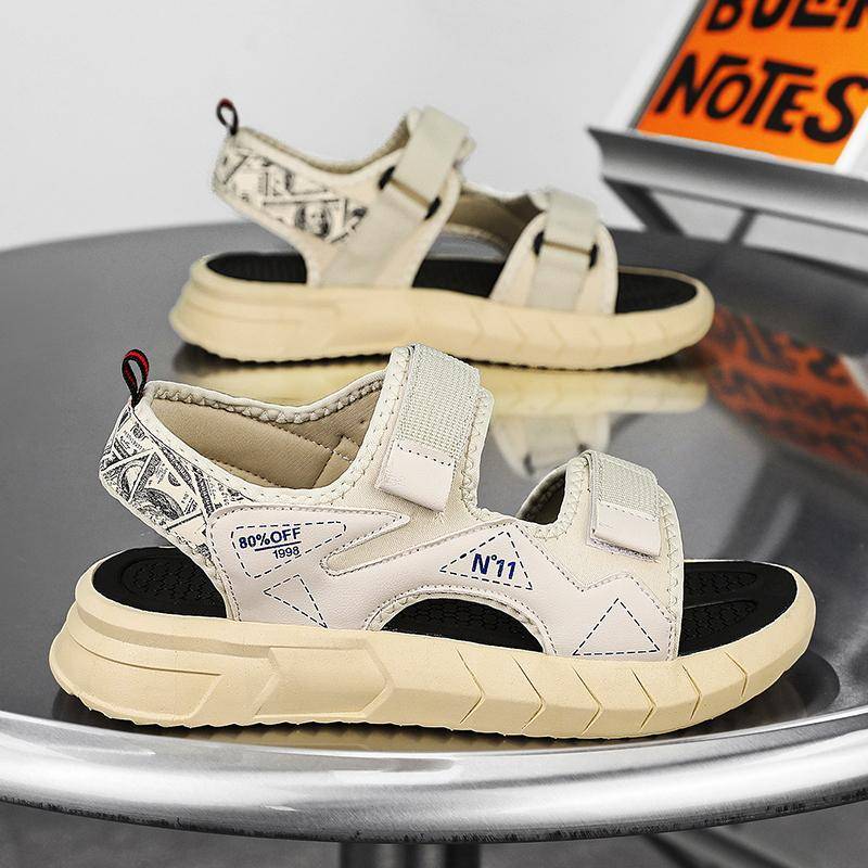 Luxus Herren Strandsandalen Outdoor Rutschfest Wasserschuhe Sommer Herren Sandalen Weiche Atmungsaktive Pantoletten Sandalen Herren Hausschuhe Sneaker 41 von Joom DACH