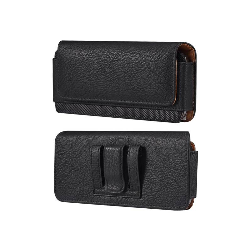 Luxus Leder Gürtelclip Handytasche Herren Taillentasche Halter für iPhone 16 15 13 12 11 Pro Max Samsung Galaxy S24 S23 Xiaomi Redmi Oppo Holster Pouch Pack XL(6.7-6.9 Inch) schwarz von Joom DACH