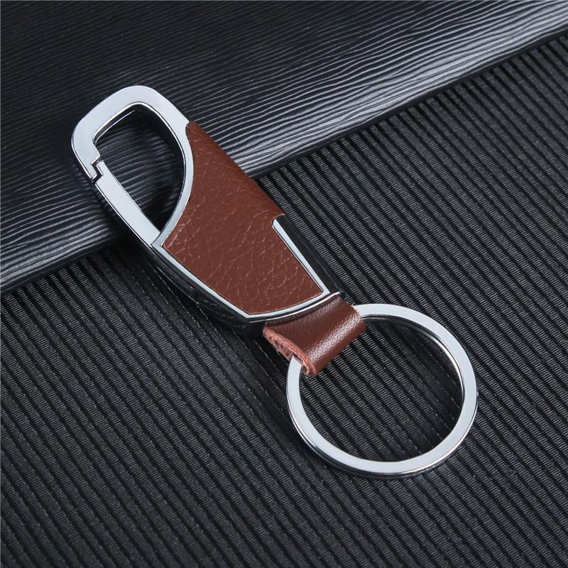 Luxus Leder Männer Schlüsselanhänger Schwarz Verschluss Kreative DIY Schlüsselanhänger Halter Auto Schlüsselanhänger für Männer Schmuck Geschenk braun von Joom DACH
