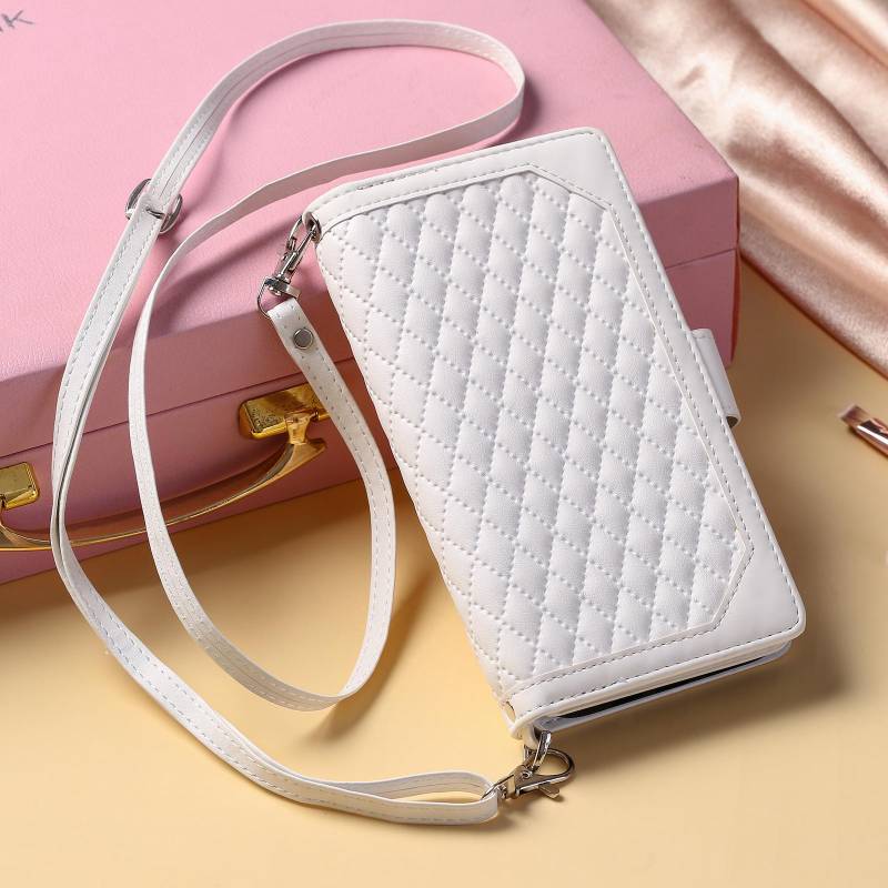 Luxus Lederhülle für Samsung Galaxy S23 S22 S21 Ultra Plus A53 A14 A24 A34 A04E A54 5G Kartenhalter Crossbody Wallet Handyhülle Galaxy S23 Plus weiß von Joom DACH