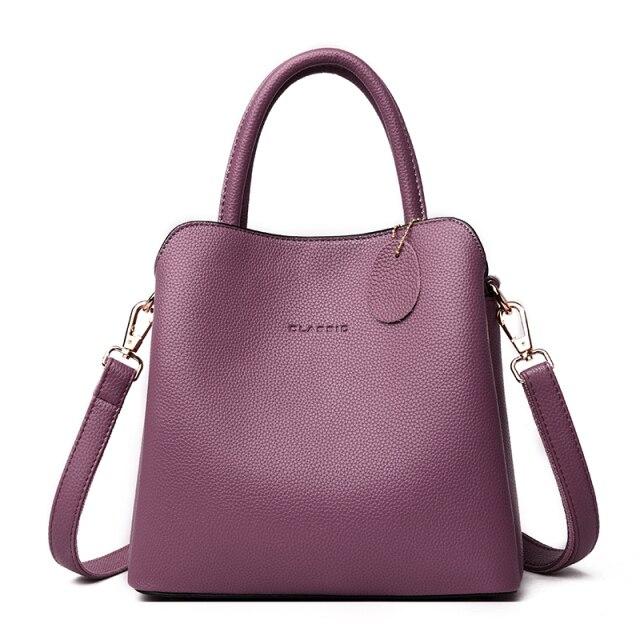 Luxus Marke Frauen Handtaschen Designer Schulter Taschen Leder Handtaschen Drei-schicht Tasche Umhängetaschen Für Frauen 2021 Tote Tasche violett Luxus Marke Frauen Handtaschen Designer Schulter Taschen Leder Handtaschen Drei-schicht Tasche Umhängetaschen Für Frauen 2021 Tote Tasche violett von Joom DACH