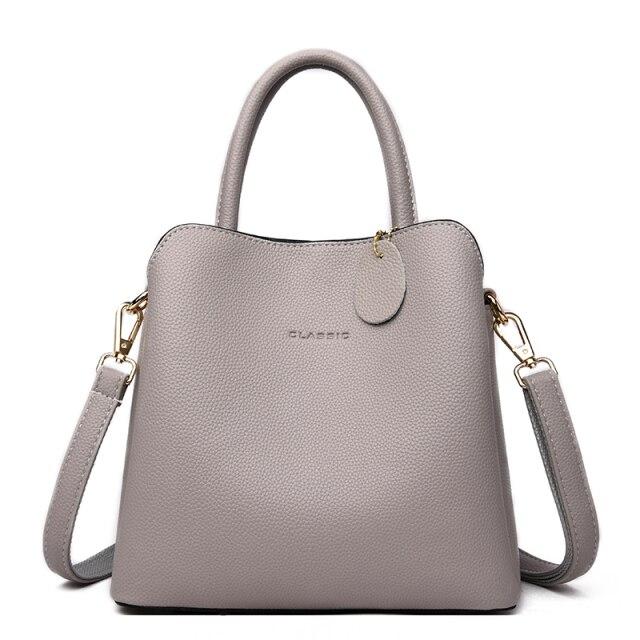 Luxus Marke Frauen Handtaschen Designer Schulter Taschen Leder Handtaschen Drei-schicht Tasche Umhängetaschen Für Frauen 2021 Tote Tasche grau Luxus Marke Frauen Handtaschen Designer Schulter Taschen Leder Handtaschen Drei-schicht Tasche Umhängetaschen Für Frauen 2021 Tote Tasche grau von Joom DACH