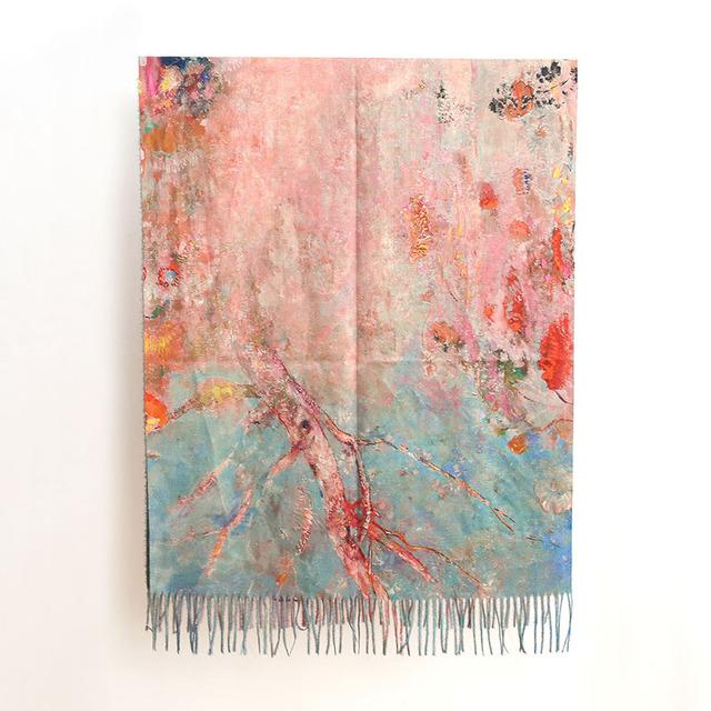 Luxus Marke Frauen Winter Kaschmir Schal Schal Digital Gemalt Schal Van Gogh Ölgemälde Pashmina Damen Decke Schal von Joom DACH