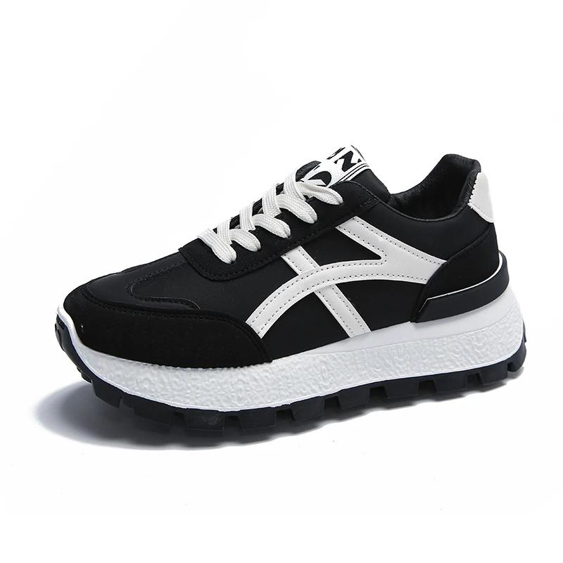 Luxus Plateau Schuhe Neu Freizeit Rutschfest Grün Laufschuhe Modedesigner Schuhe Sport Leder Damen Sneaker Modeschuhe 41 von Joom DACH