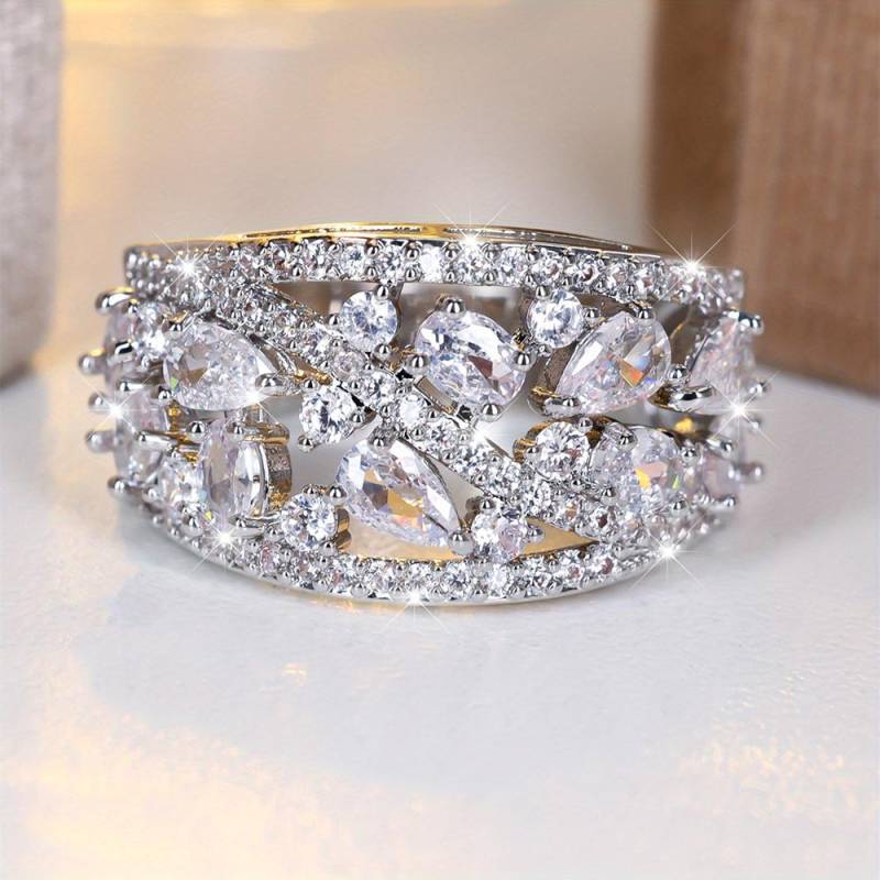 Luxus Weibliche Blau Zirkon Stein Ring Trendy Silber Farbe Engagement Nette Braut Hochzeit Schmuck Geschenk Für Frauen 9 weiß/silber Luxus Weibliche Blau Zirkon Stein Ring Trendy Silber Farbe Engagement Nette Braut Hochzeit Schmuck Geschenk Für Frauen 9 weiß/silber von Joom DACH