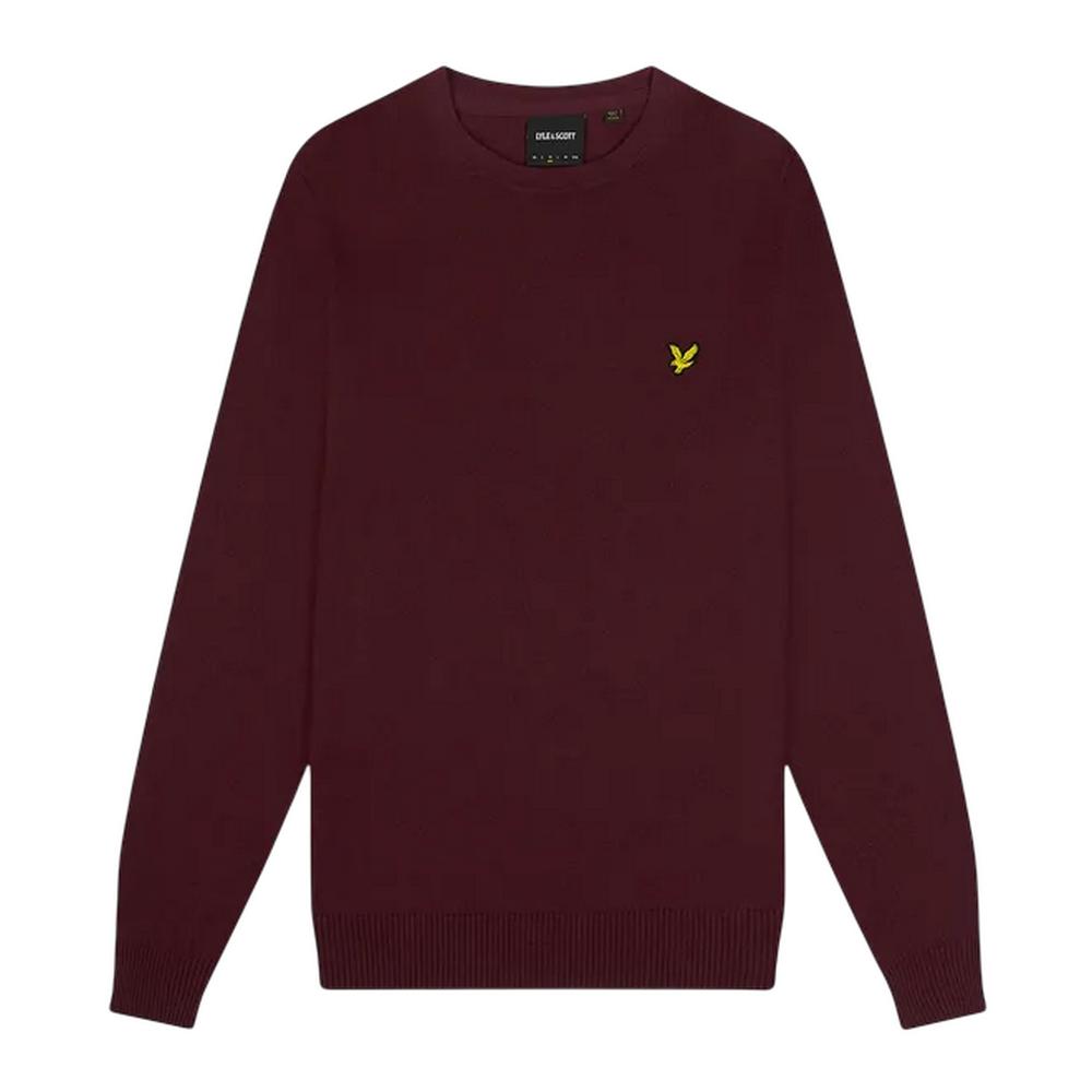Lyle & Scott Herren Baumwoll-Merino Rundhals-Pullover Top S bordeaux Lyle & Scott Herren Baumwoll-Merino Rundhals-Pullover Top S bordeaux von Joom DACH