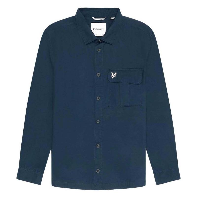Lyle & Scott Herren Plissee-Taschen-Overshirt XXL blau Lyle & Scott Herren Plissee-Taschen-Overshirt XXL blau von Joom DACH