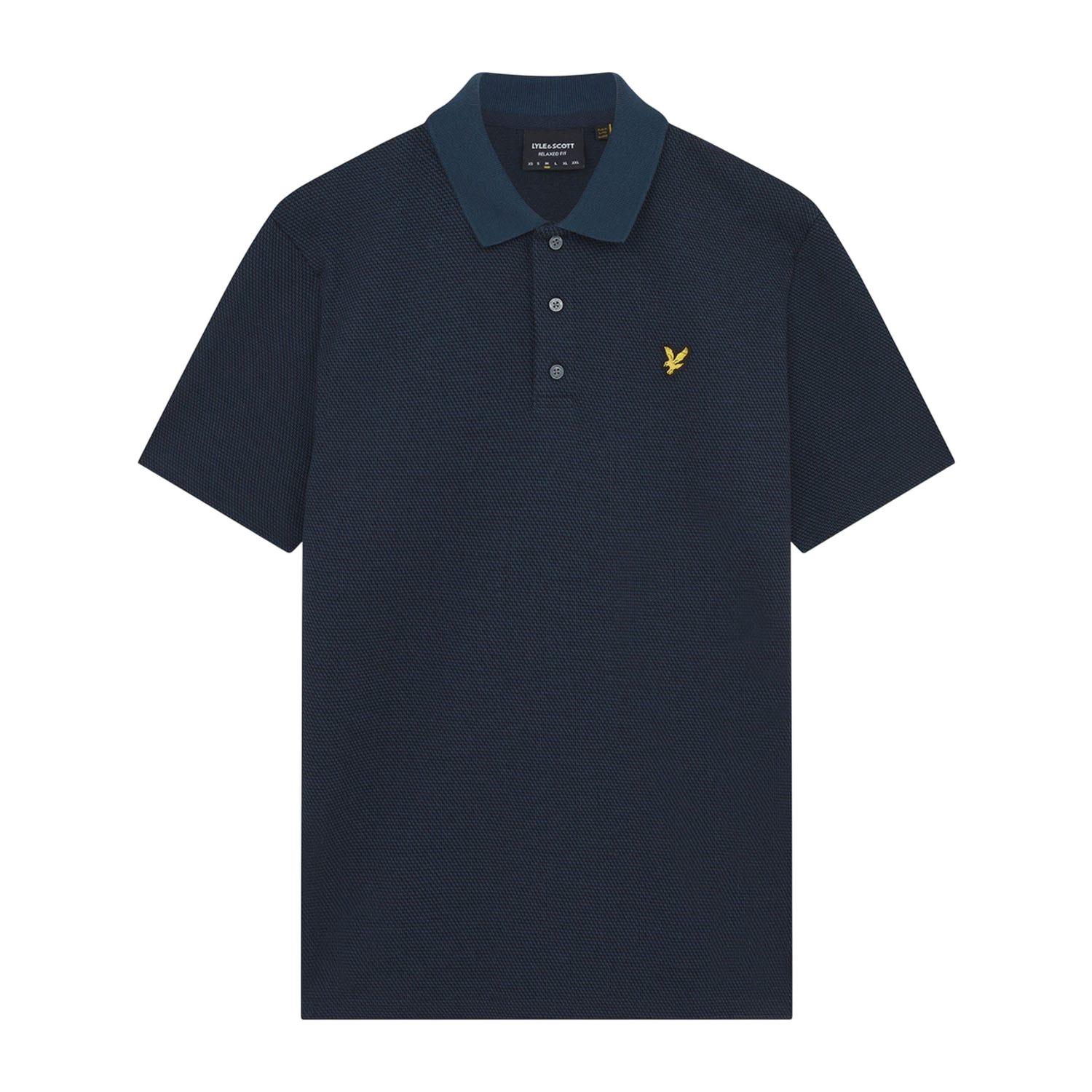Lyle & Scott Herren Tonal strukturiertes Poloshirt M dunkelblau von Joom DACH