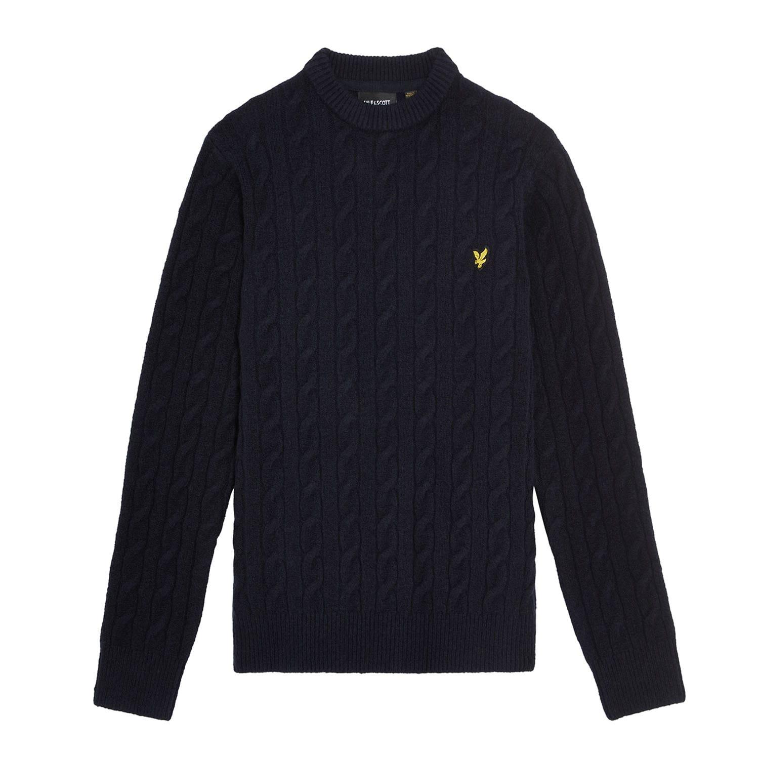 Lyle & Scott Kinder/Kinder Zopfmuster Rundhals Sweatshirt 8-9 Years dunkelblau von Joom DACH