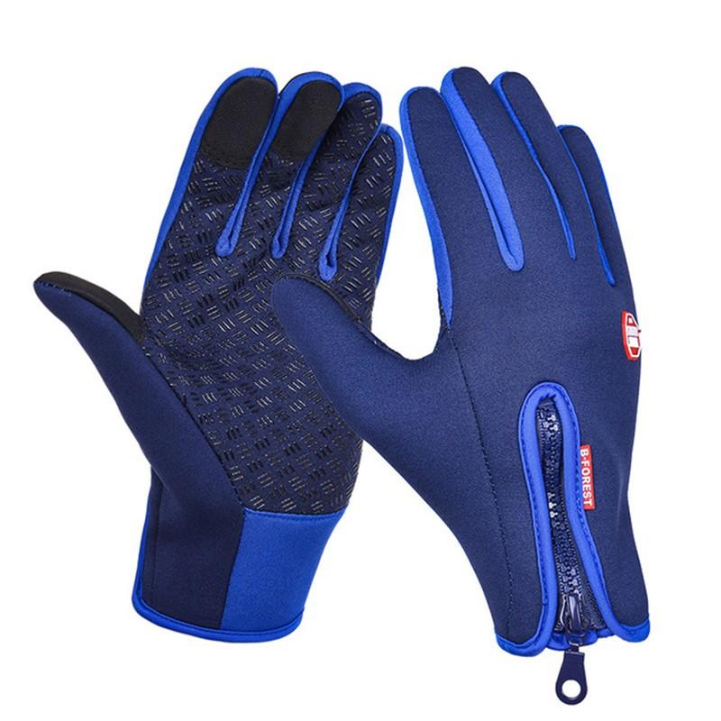 M-XL Warme Unisex Touchscreen Winter Thermo Warme Radfahren Fahrrad Bike Ski Outdoor Camping Wandern Motorradhandschuhe Sport Vollfinger M blau von Joom DACH