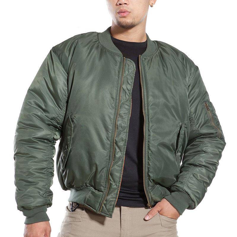 MA1 Military Flight Pilot Bomber Jacke Männer Winter Warm Casual Taktische Airborne Aviator Motorrad Daunenmantel XXL armee grüne von Joom DACH