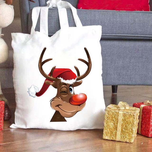 MAMA Mutter Frohe Weihnachten Damen Shopper Tasche Neujahr Feiertag weibliche Tragetasche Groß College Cartoon Shopping Schultertasche 24*26cm von Joom DACH