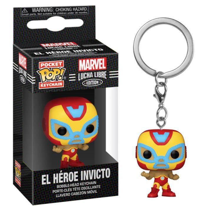 MARVEL - Pocket Pop Schlüsselanhänger - Lucha Libre Iron Man - 4cm von Joom DACH