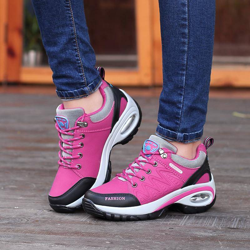 MCTIN Bergwanderschuhe Damen Outdoor Stoßfest Anti-Rutsch-Wanderschuhe Trekking Klettern Turnschuhe 39 rosa von Joom DACH
