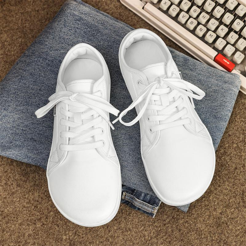 MCTIN Freizeitschuhe für Damen, rutschfest, zum Schnüren, Paar-Sneaker aus Leder mit Plateausohle, wasserdichte Wanderschuhe für Herren 42 weiß von Joom DACH