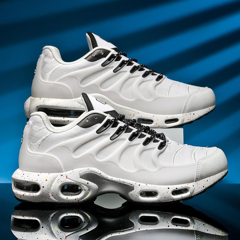 MCTIN Paar Sportschuhe Mesh Sneakers Atmungsaktive Laufschuhe Damen Outdoor Walking Sneakers 44 schwarz/weiß von Joom DACH