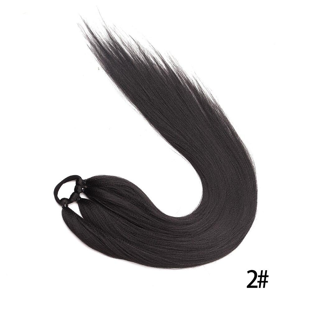 MERISIHAIR Lange geflochtene Pferdeschwanzverlängerungen aus Kunstfaser zum Umwickeln, Pferdeschwanz-Haarteil mit Gummiband, Boxzöpfe 65 cm von Joom DACH