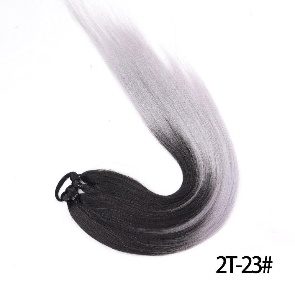 MERISIHAIR Lange geflochtene Pferdeschwanzverlängerungen aus Kunstfaser zum Umwickeln, Pferdeschwanz-Haarteil mit Gummiband, Boxzöpfe 65 cm von Joom DACH