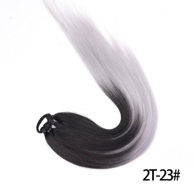 MERISIHAIR Lange geflochtene Pferdeschwanzverlängerungen aus Kunstfaser zum Umwickeln, Pferdeschwanz-Haarteil mit Gummiband, Boxzöpfe 65 cm von Joom DACH