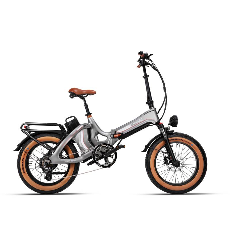MIHOGO ONE Elektrofahrrad 48V 13Ah+16Ah Akku, 750W Motor, Hydraulische Scheibenbremsen, 20*4.0 Zoll Reifen, 270KM Reichweite, IP65 Wasserdichtes E-Bike 48V 19Ah grau von Joom DACH