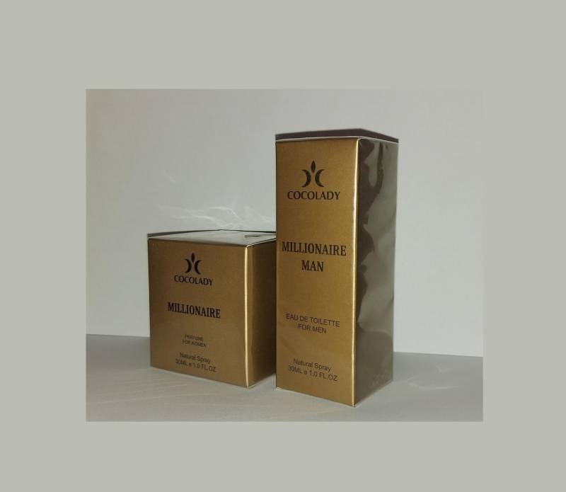 MILLIONAIRE WOMEN Parfüm für Frauen, Cocolady 30 ML W + 30 ML M gold von Joom DACH