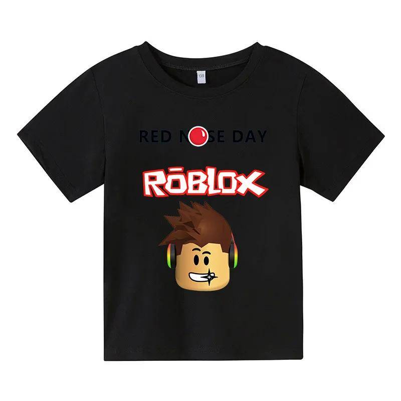 MINISO 2025 Robloxing Kinder-T-Shirt Jungen Spiel Sport Baumwolle T-Shirt Kind Cartoon Kurzarm Top Casual Street Harajuku Kleidung 120 grün von Joom DACH