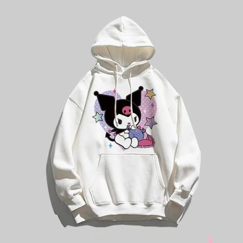 MINISO Kuromi Cartoon Hoodie Kinder Herbst Winter Neue Pullover Mode Lässig Niedlich Kinderkleidung Mädchen Langarm Tops 2025 150 von Joom DACH
