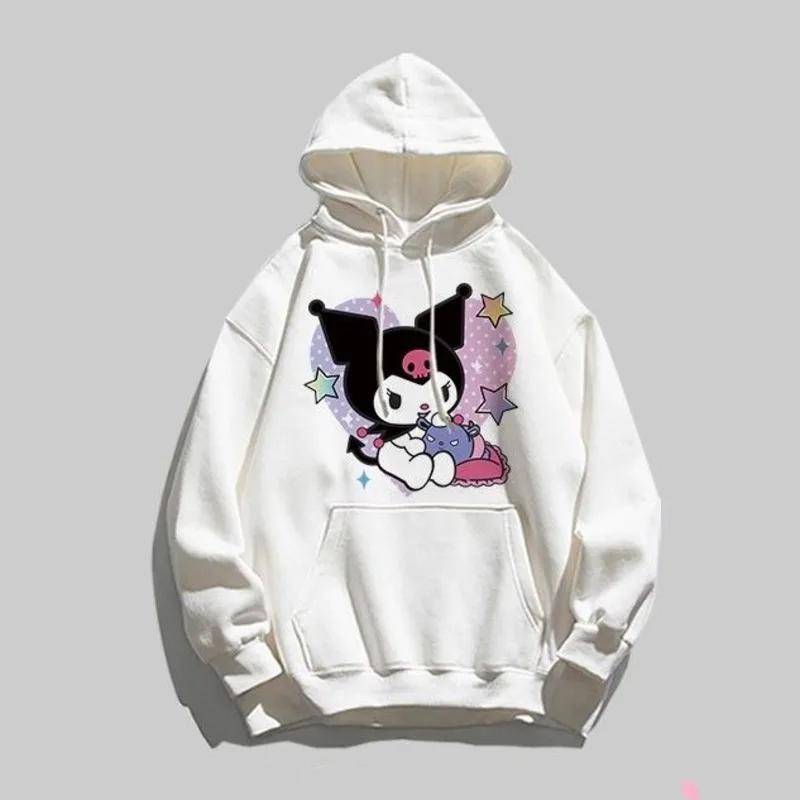 MINISO Kuromi Cartoon Hoodie Kinder Herbst Winter Neue Pullover Mode Lässig Niedlich Kinderkleidung Mädchen Langarm Tops 2025 150 von Joom DACH