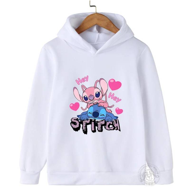 MINISO Stitch Hoodies Street Fashion Pullover für Jungen und Mädchen Kinder Sportpullover Outdoor-Sport-Hoodie Kinderbekleidung 160 von Joom DACH