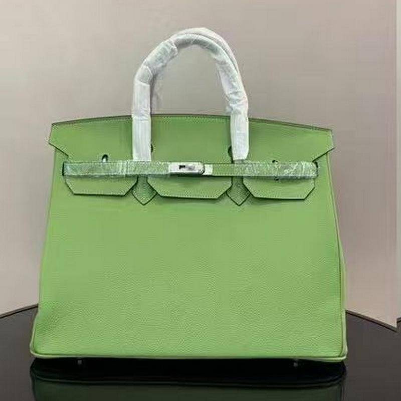 ML2024 Neue Top Layer Rindsleder 40cm Platin Tasche Große Tasche Handtasche Echtes Leder Damen Tasche 40x20x31cm silber/grün von Joom DACH
