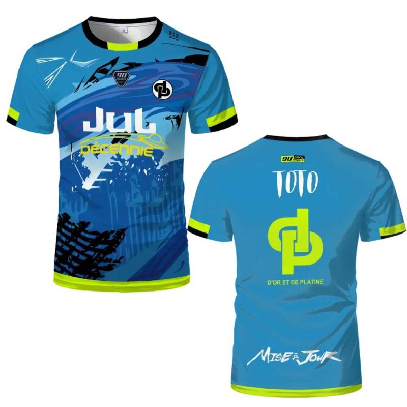 MM9 JUL 90-Minuten Fußballtrikot - Herren Sommer Schnelltrocknendes Oversized Jersey, Outdoor-Sport & Fitness-Trainings-T-Shirt S von Joom DACH