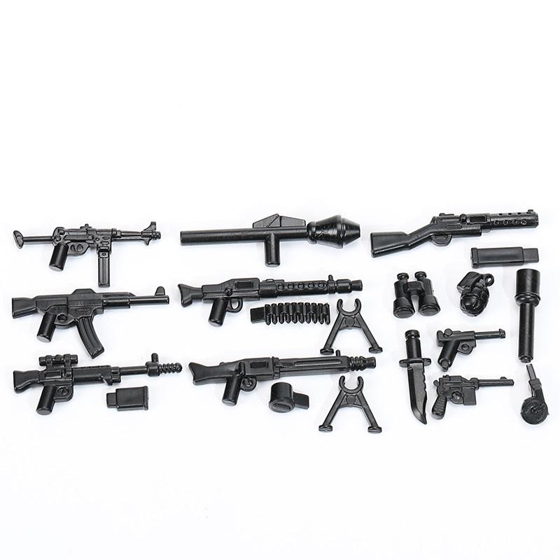 MOC Maschinenpistole Sturmgewehr Zubehör Minifiguren Zubehör MOC Teile Ziegel Modellbau Kits Kinder Lernspielzeug von Joom DACH