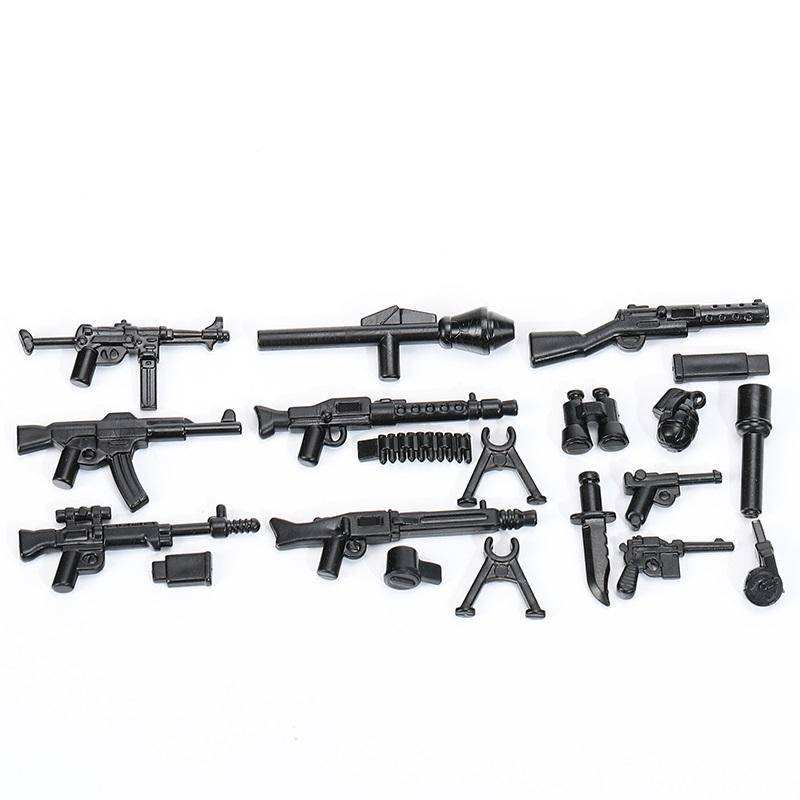 MOC Maschinenpistole Sturmgewehr Zubehör Minifiguren Zubehör MOC Teile Ziegel Modellbau Kits Kinder Lernspielzeug von Joom DACH
