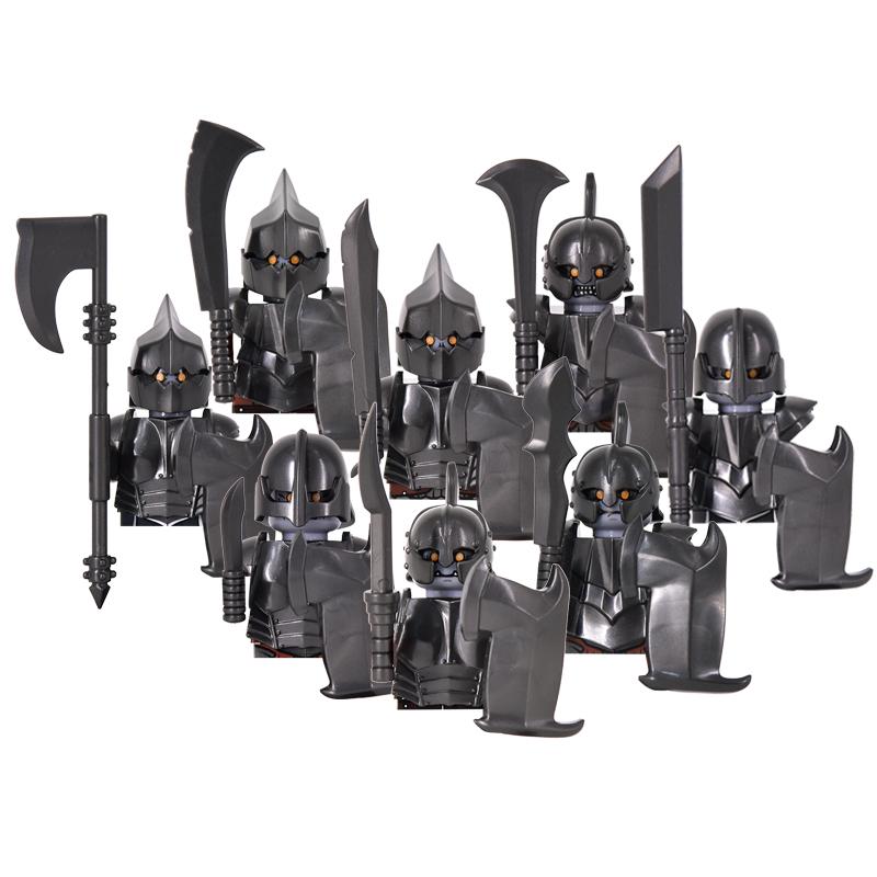 MOC Mittelalterlicher Herr der Ringe Figuren Ork Soldaten Raider Vargr Wolf Elefant Mount Ritter Bausteine Ziegel Spielzeug für Kinder Geschenke von Joom DACH