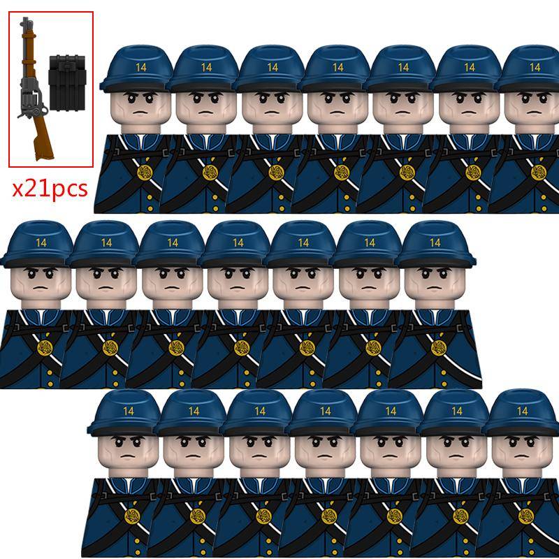 MOC Neue Bürgerkrieg Figur Mini Soldat Pistole Mini Munition Tasche Bausteine Moc Modell Kinder Spielzeug Geschenk Für Jungen Mädchen Juguetes von Joom DACH