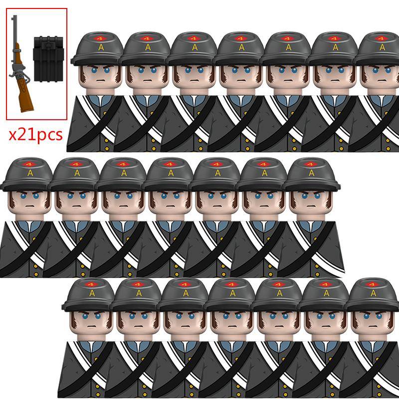 MOC Neue Bürgerkrieg Figur Mini Soldat Pistole Mini Munition Tasche Bausteine Moc Modell Kinder Spielzeug Geschenk Für Jungen Mädchen Juguetes von Joom DACH