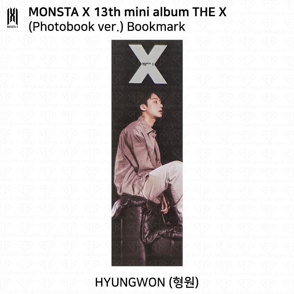 MONSTA X Das 13. Mini-Album THE X Photobook-Version UNIT Lesezeichen Offizielle Fotokarte Hyungwon Bookmark von Joom DACH