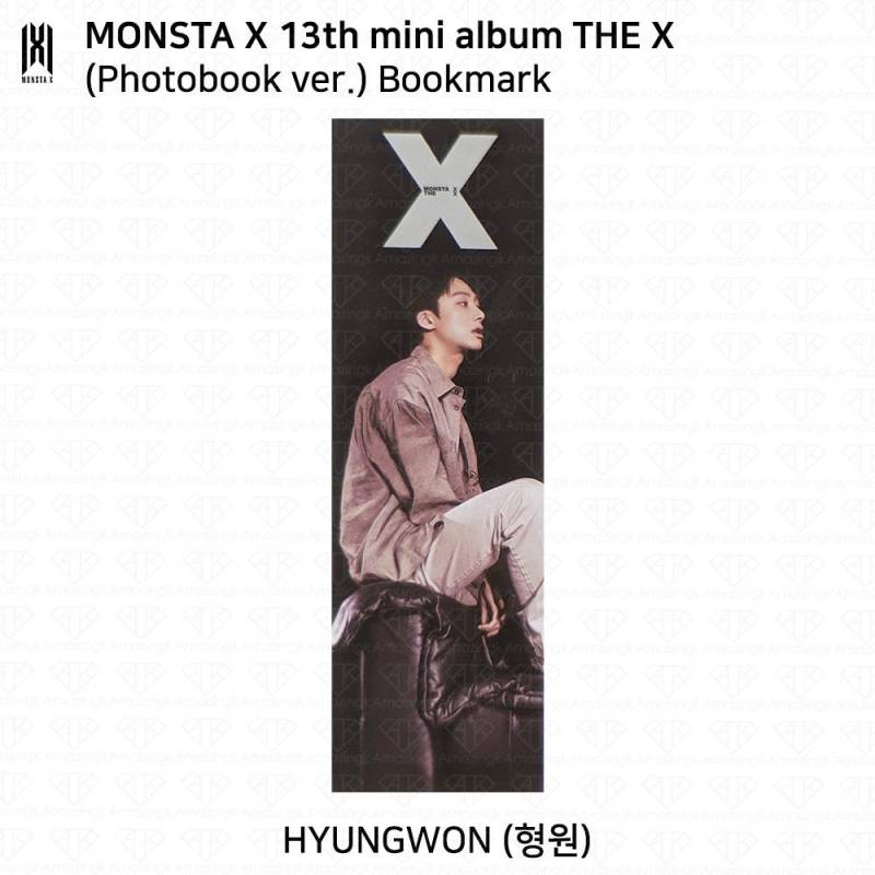 MONSTA X Das 13. Mini-Album THE X Photobook-Version UNIT Lesezeichen Offizielle Fotokarte Hyungwon Bookmark von Joom DACH