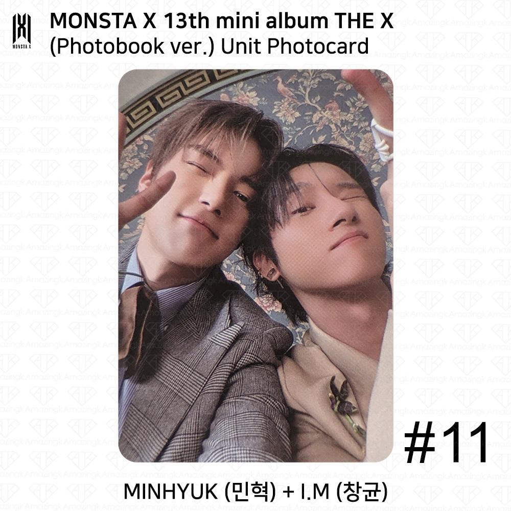 MONSTA X Das 13. Mini-Album THE X Photobook-Version UNIT Lesezeichen Offizielle Fotokarte Unit #11 von Joom DACH