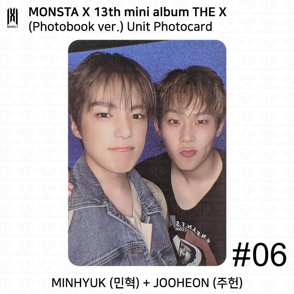 MONSTA X Das 13. Mini-Album THE X Photobook-Version UNIT Lesezeichen Offizielle Fotokarte Unit #6 von Joom DACH
