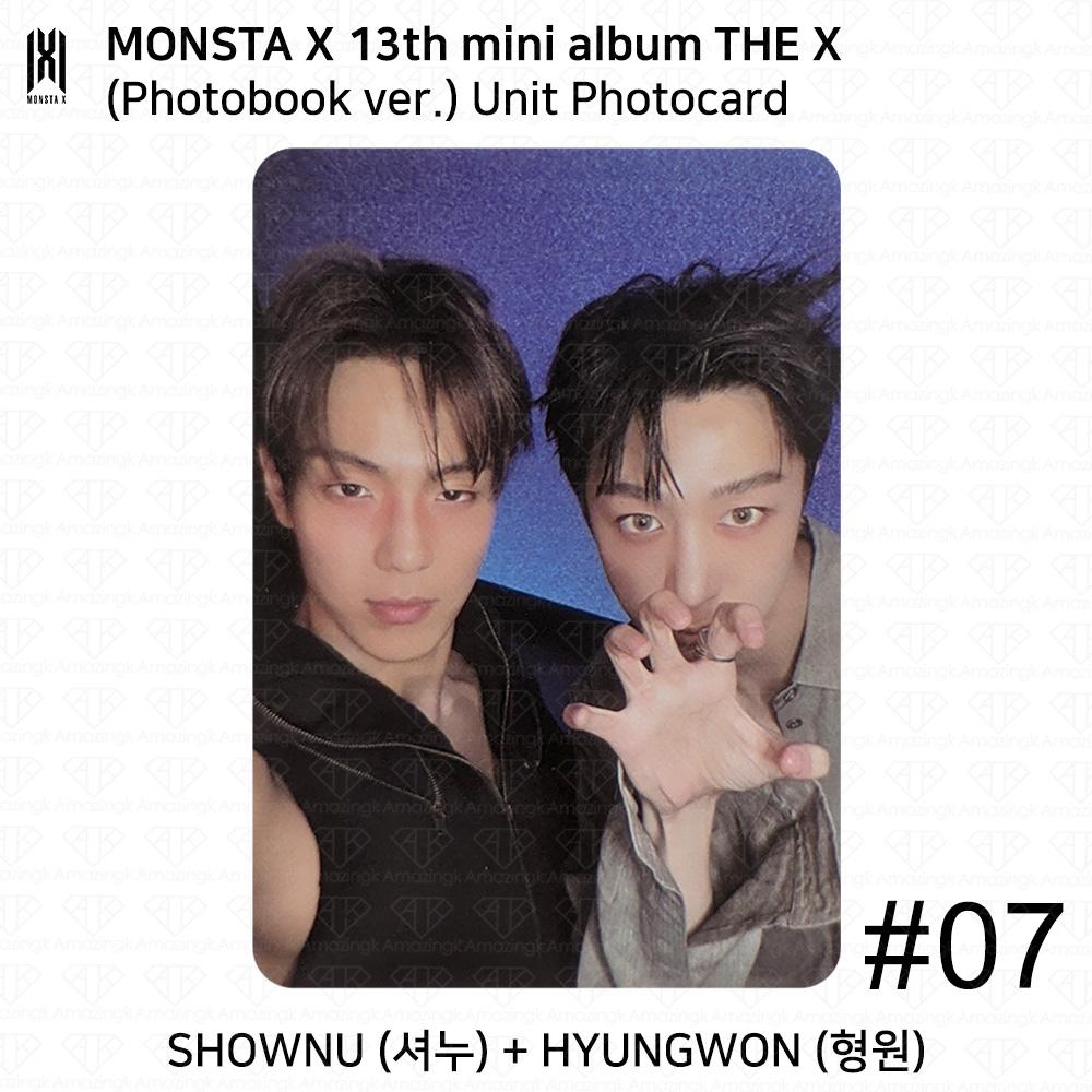 MONSTA X Das 13. Mini-Album THE X Photobook-Version UNIT Lesezeichen Offizielle Fotokarte Unit #7 von Joom DACH