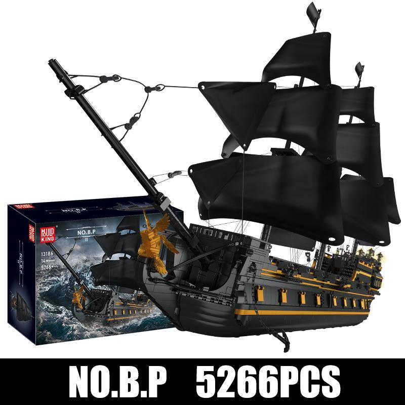 MOULD KING 13186 Black Pearl Ship Pirat Piratenschiff 5266 PCS Bausteine Ideen Segelboot Ziegel Kinder Geburtstagsgeschenke von Joom DACH