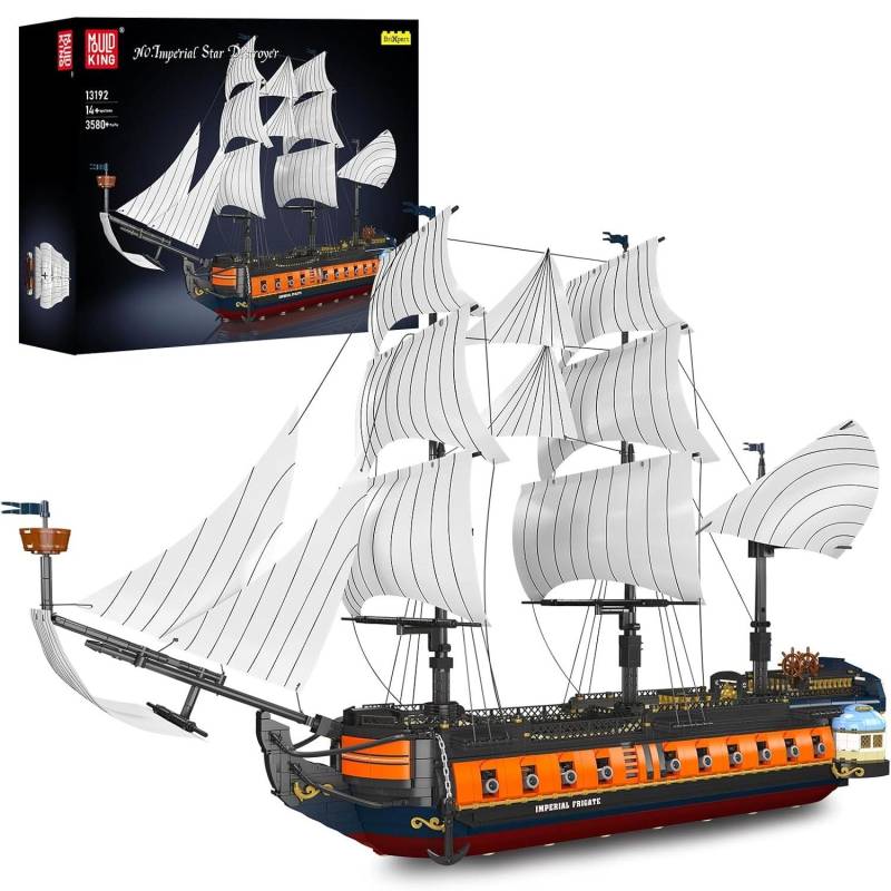 Mould King 13192 Piratenschiff-Baustein Das MOC Imperial Flagship Modell Spielzeug Montage Schiff Ziegel Set Kinder Weihnachtsgeschenk 13192 von Joom DACH