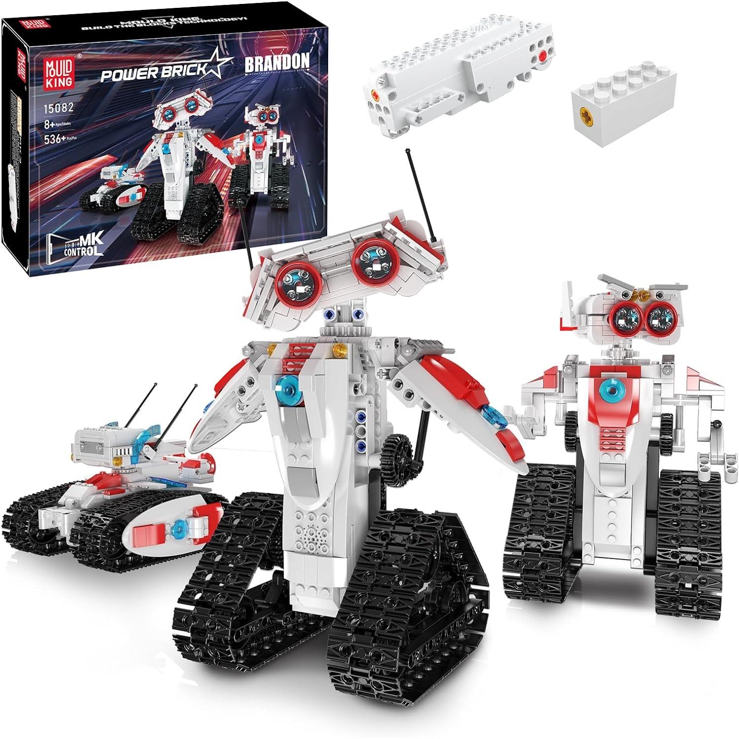 MOULD KING 15082 Robotergefertigtes Spielzeug-STEM-Projekt, geeignet für Kinder im Alter von 6–10, 8–12 Jahren und älter in einem ferngesteuerten 3-in-1-Auto von Joom DACH