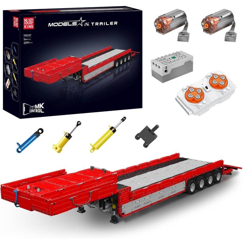 MOULD KING 19015 19015T Technisches Auto Baustein Fernbedienung Traktor LKW Modell Montage Ziegel Spielzeug Kinder Weihnachtsgeschenk 19015T von Joom DACH