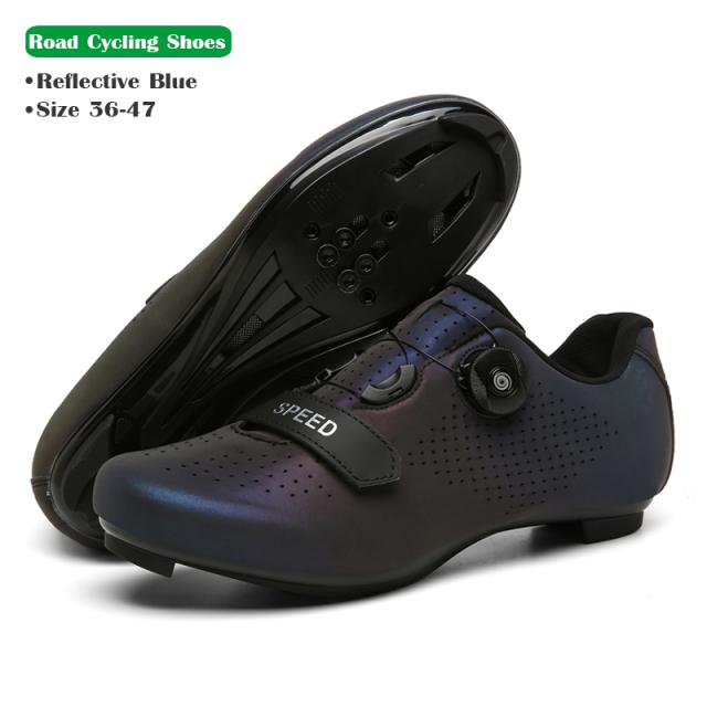 MTB Fahrradschuhe Herren Damen Rennradstiefel Ultraleicht Flat Speed Sneaker SPD Cleats Schuhe Mountainbike Schuhe Selbstsichernd 47 von Joom DACH