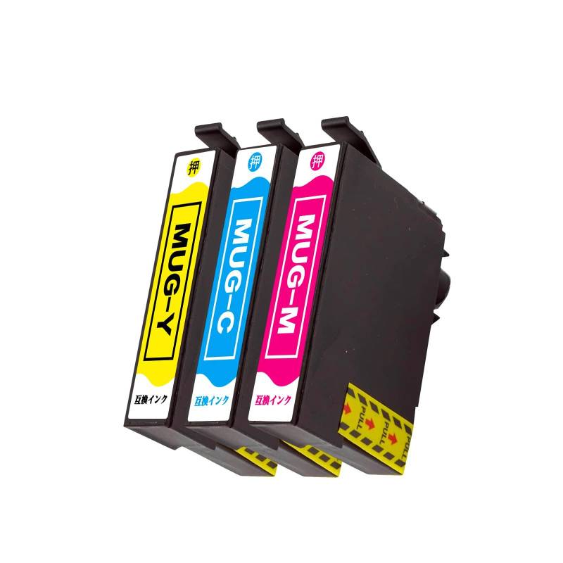MUG compatible ink cartridge for Epson mug ink for Epson MUG ink ink ink cyan magenta yellow 3 color set 3 amount MUG-C MUG-M MUG-Y EW-052A EW-452A von Joom DACH