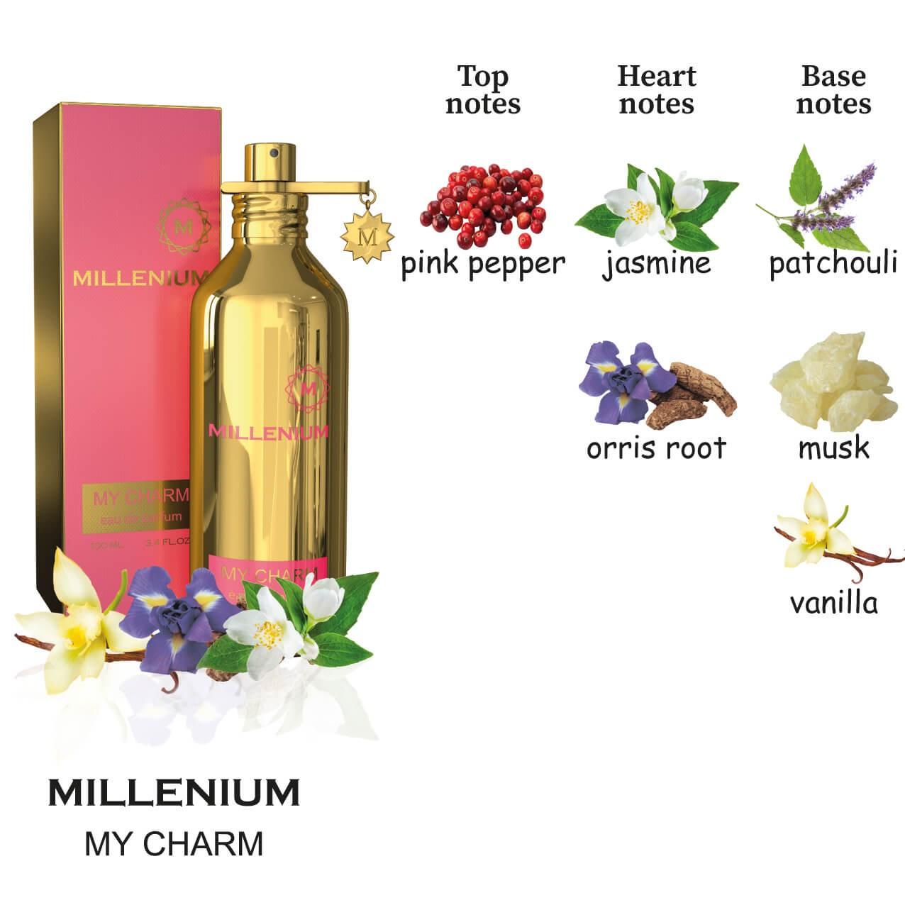 MY CHARM Eau de Parfum for Women & The Millenium Serie mit 10 Duftarten zur Auswahl My Charm 100 ML gold MY CHARM Eau de Parfum for Women & The Millenium Serie mit 10 Duftarten zur Auswahl My Charm 100 ML gold von Joom DACH